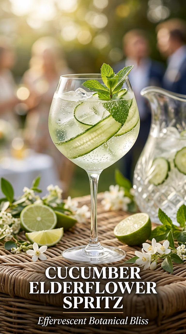 Cucumber Elderflower Spritz
