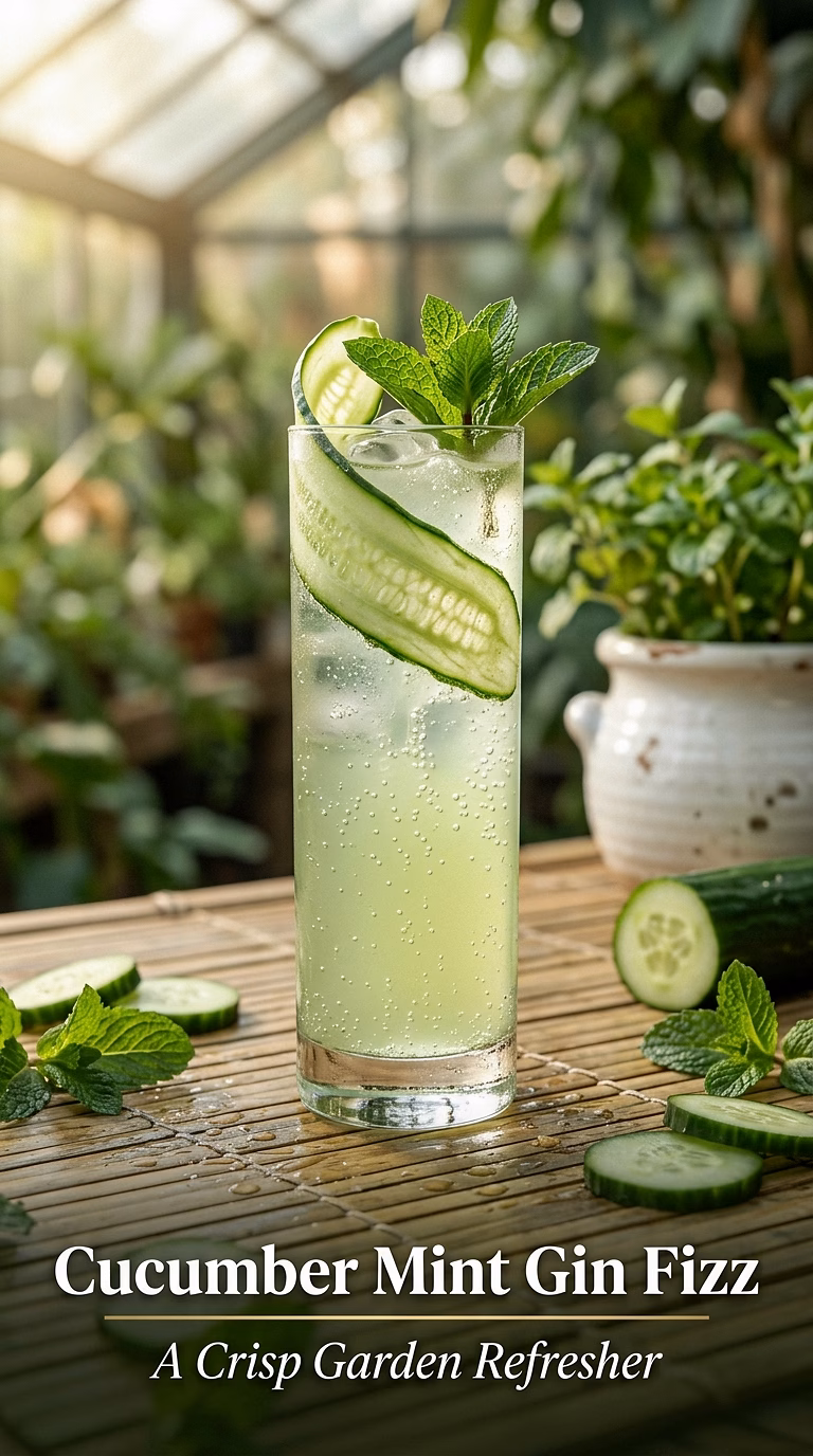 Cucumber Mint Gin Fizz