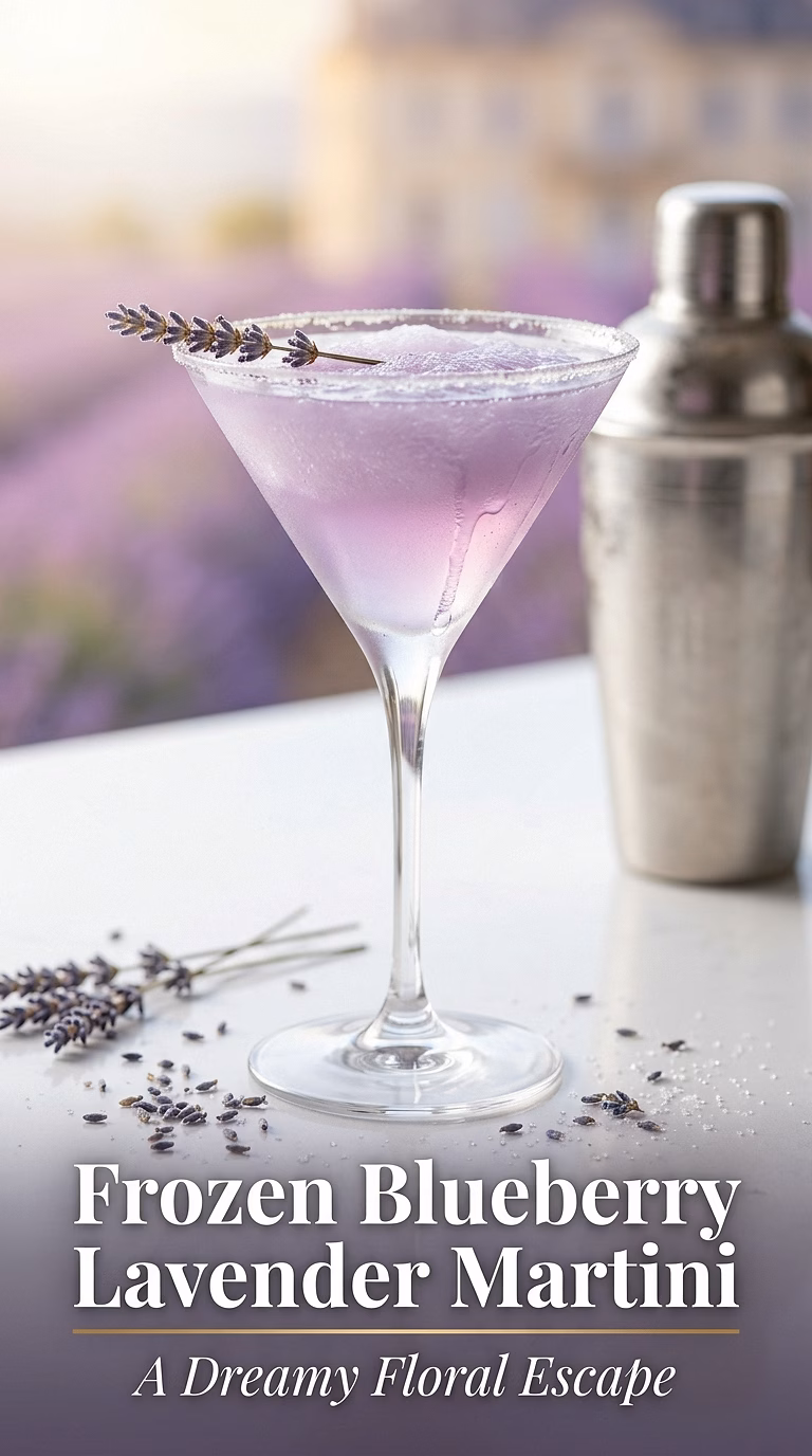 Frozen Blueberry Lavender Martini