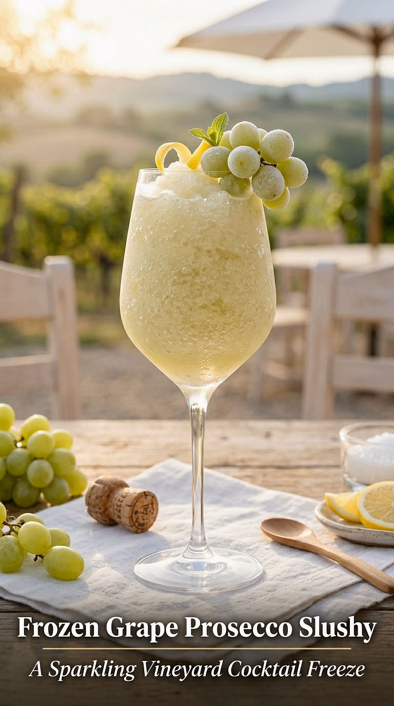 Frozen Grape Prosecco Slushy