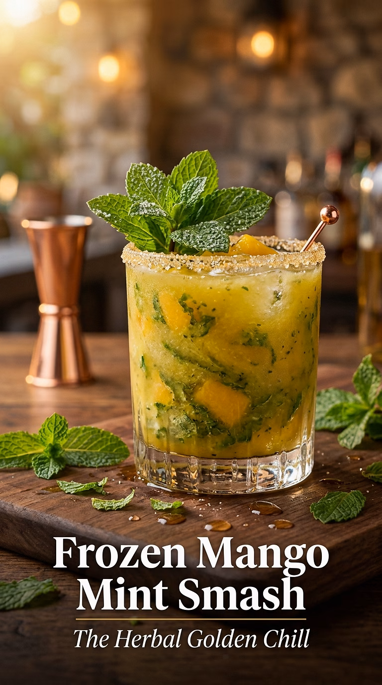 Frozen Mango Mint Tequila Smash