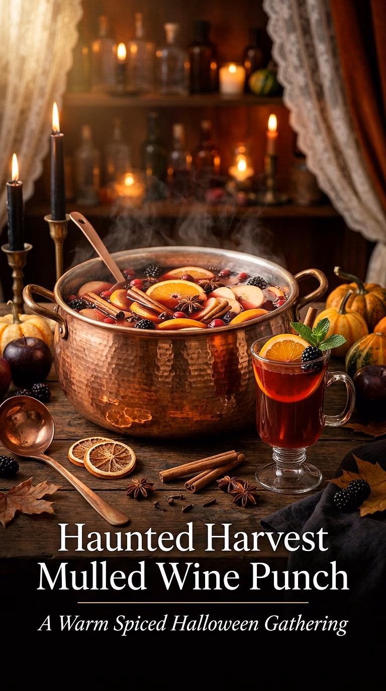 Haunted Harvest Mulled Wine Punch