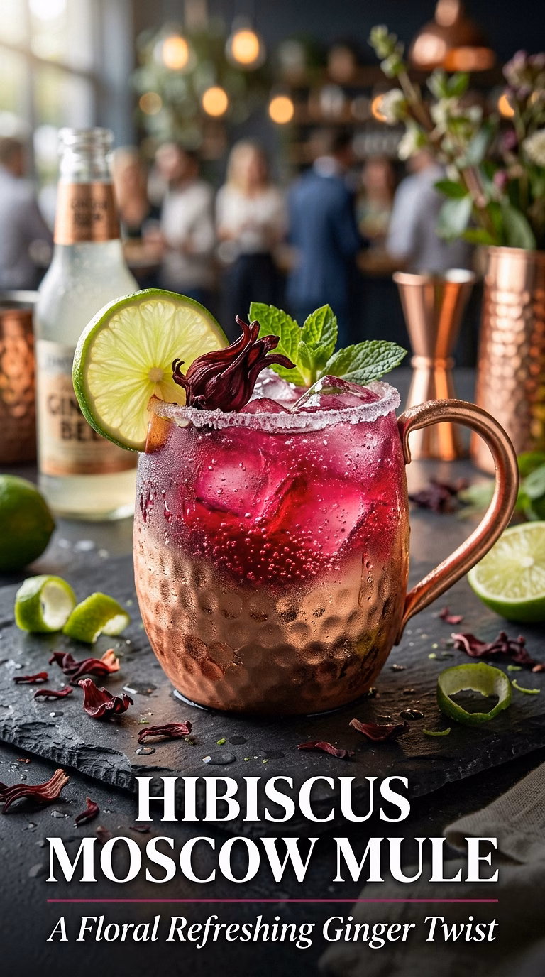 Hibiscus Moscow Mule
