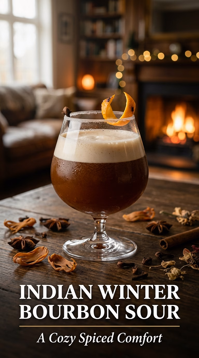 Indian Winter Bourbon Sour
