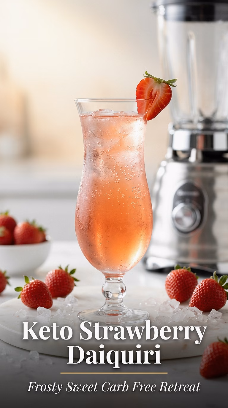 Keto Strawberry Daiquiri