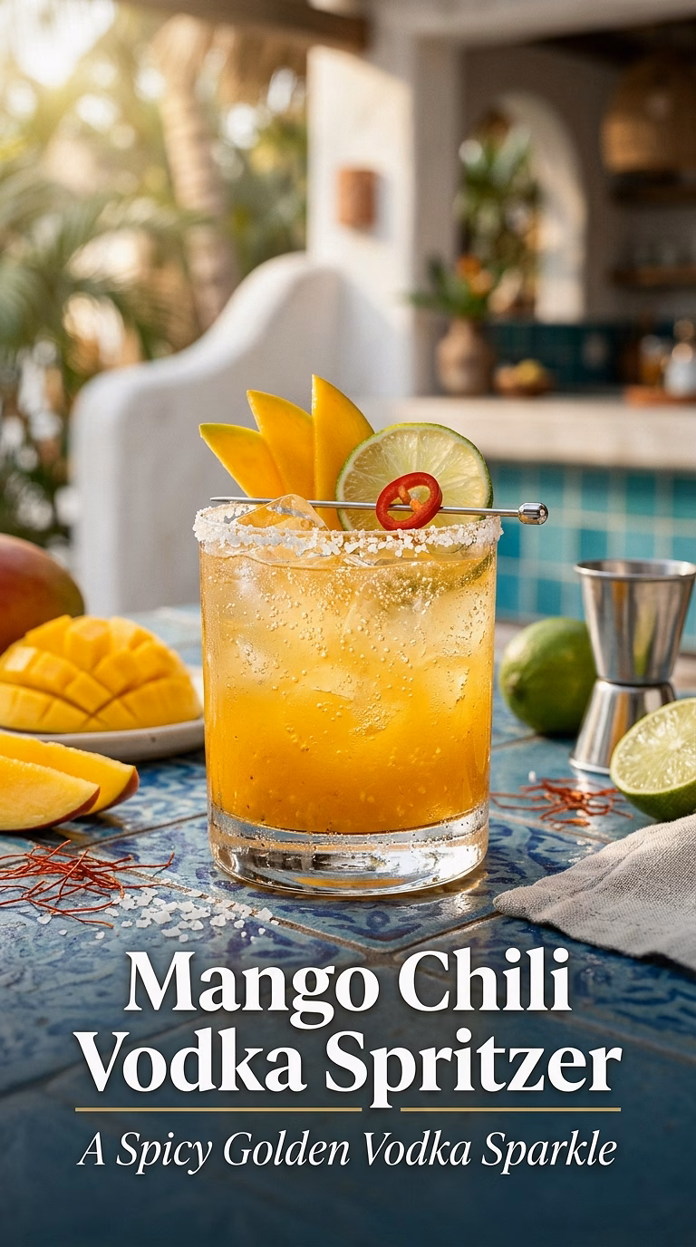 Mango Chili Vodka Spritzer