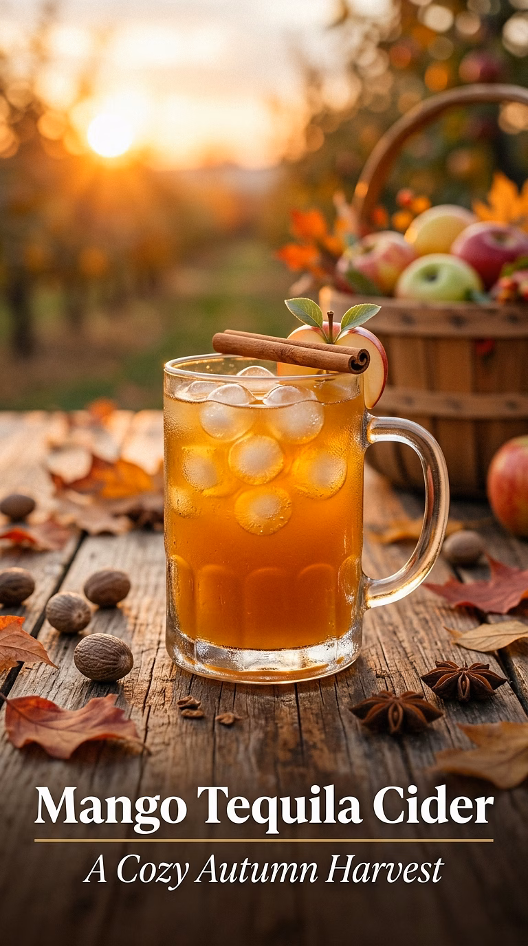 Mango Tequila Cider Cocktail