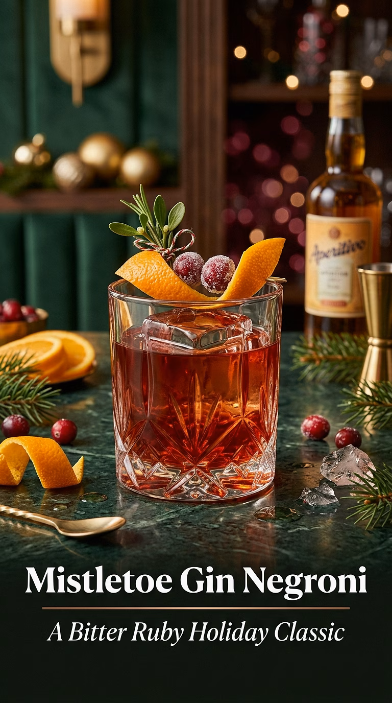 Mistletoe Gin Negroni