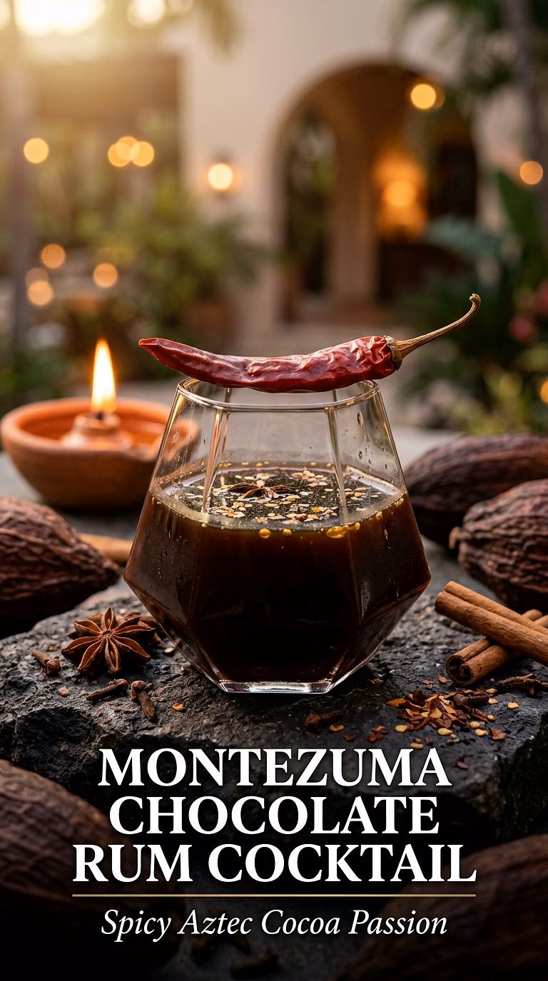 Montezuma Chocolate Rum Cocktail