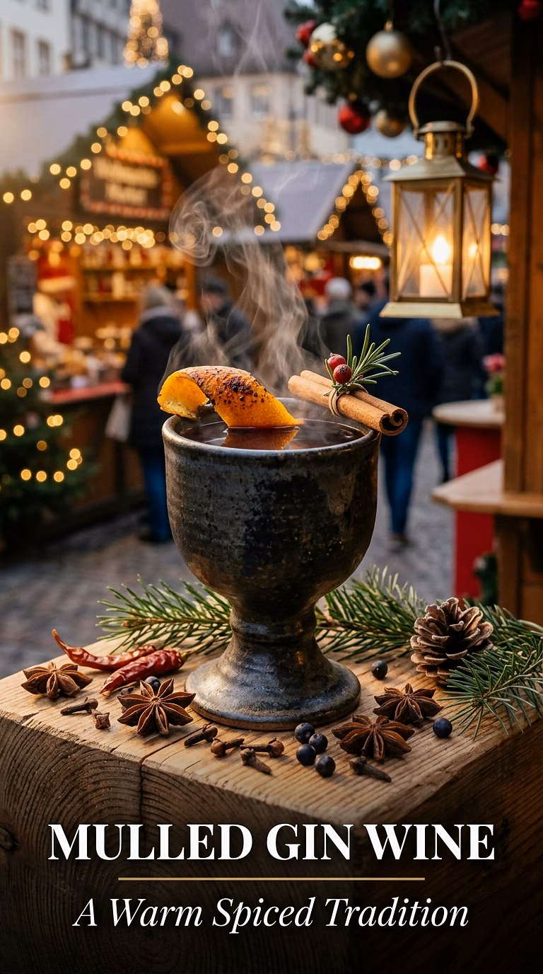 Mulled Gin Wine Cocktail