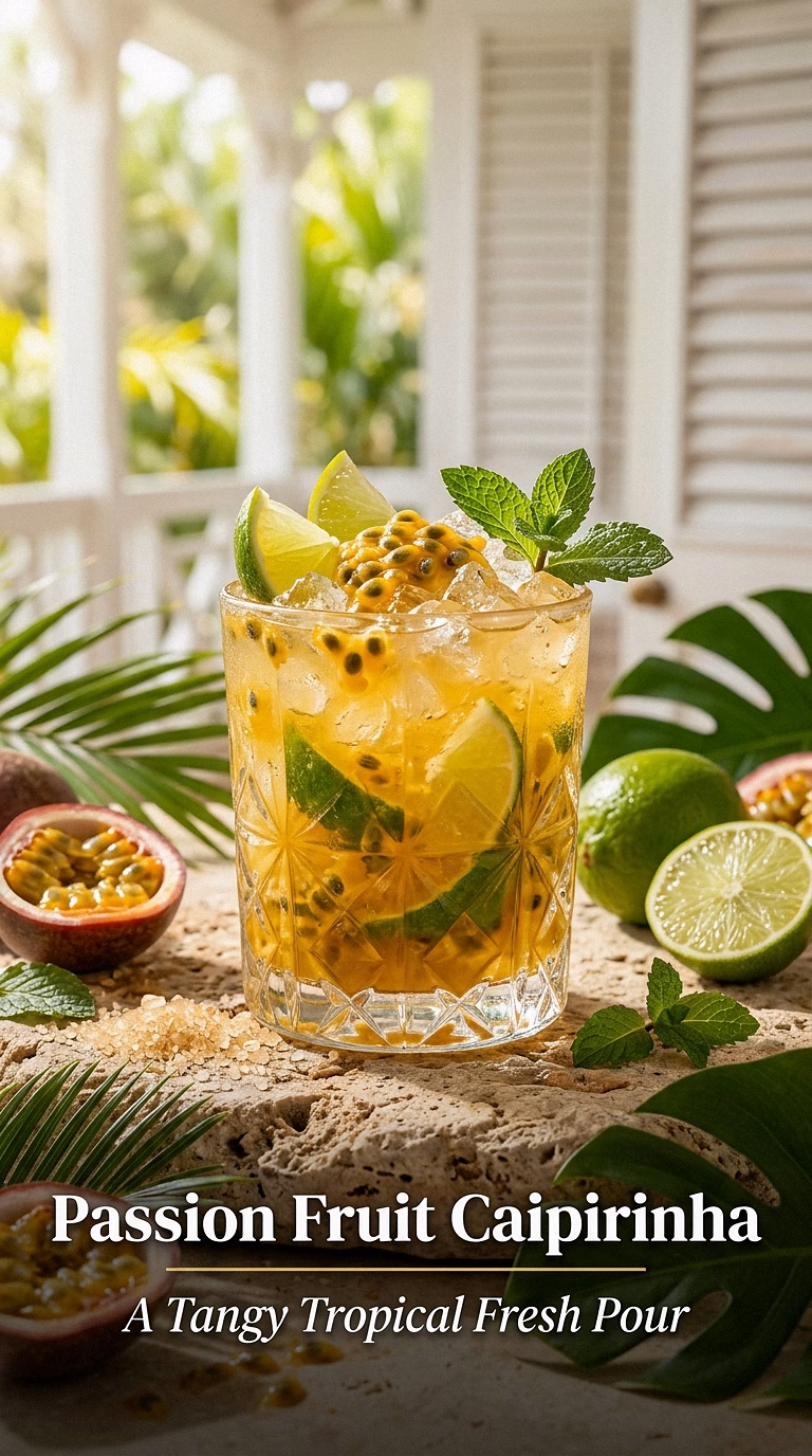Passion Fruit Caipirinha