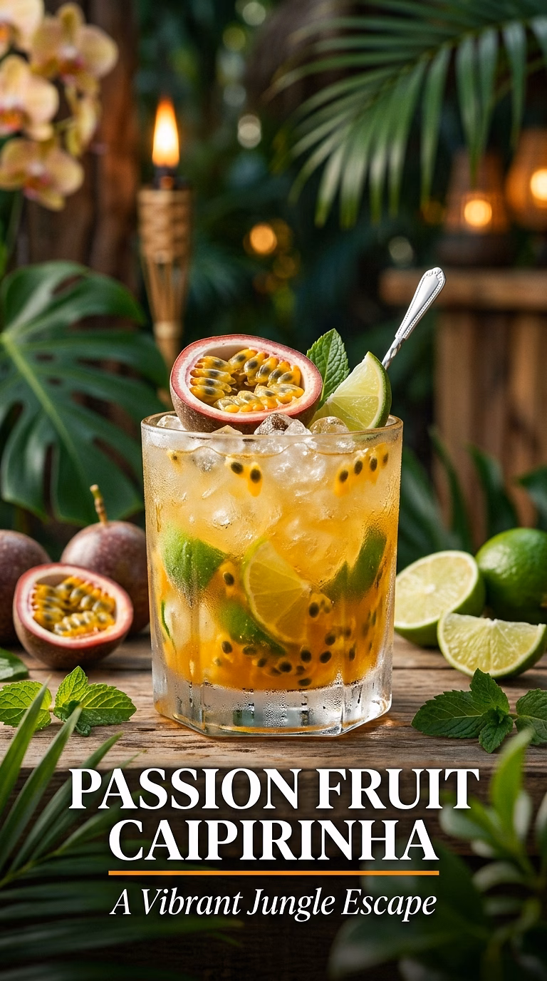 Passion Fruit Caipirinha