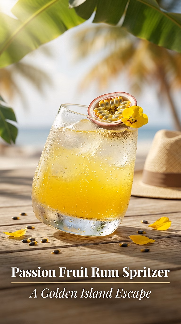 Passion Fruit Rum Spritzer