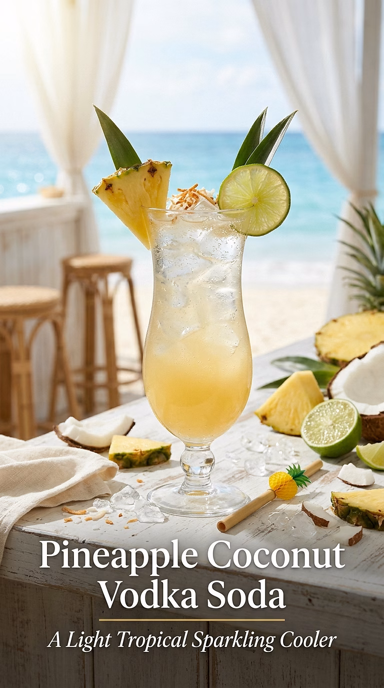 Pineapple Coconut Vodka Soda