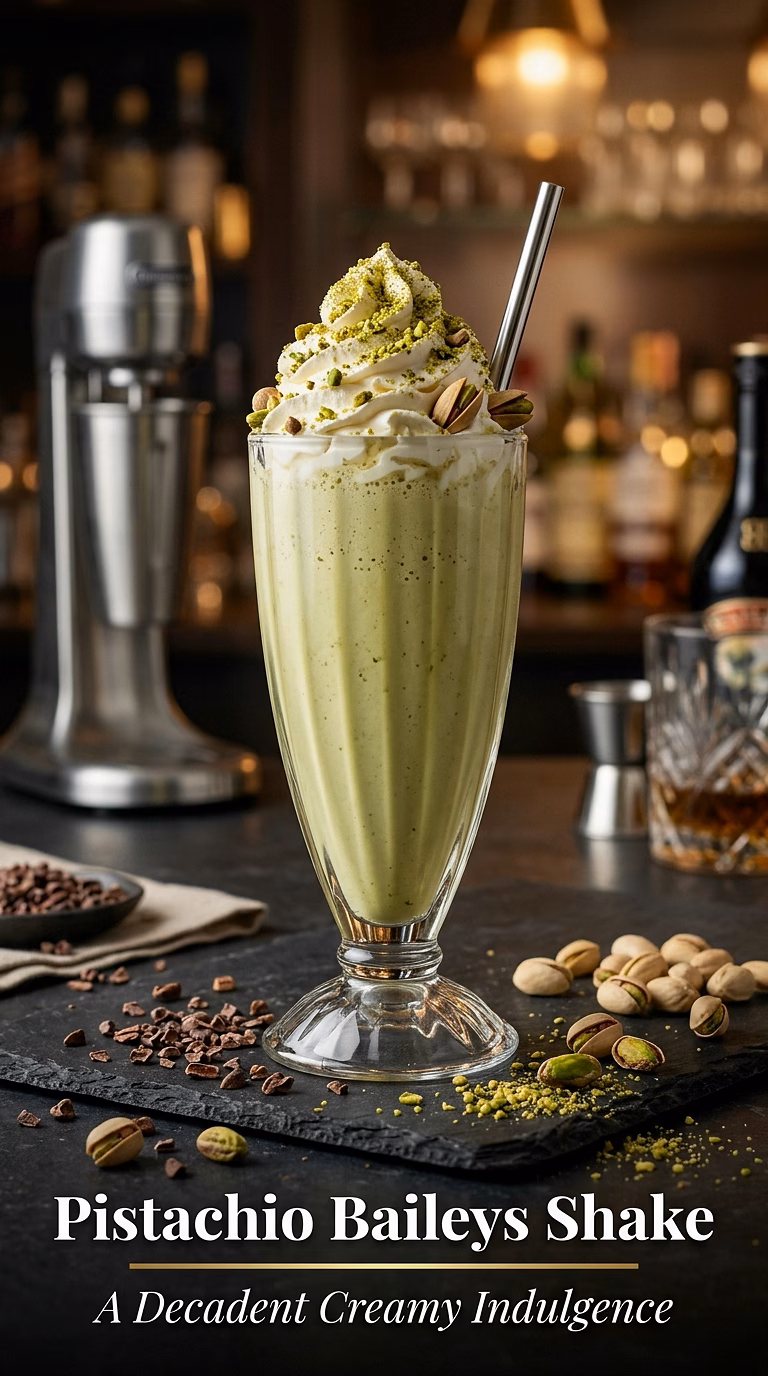 Pistachio Baileys Shake Cocktail