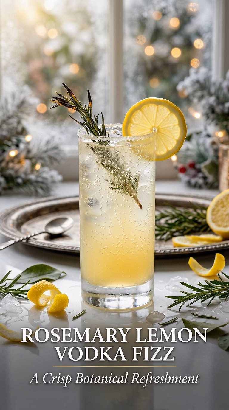 Rosemary Lemon Vodka Fizz