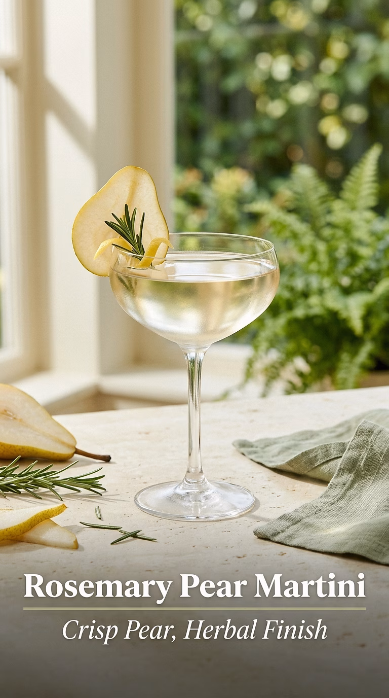 Rosemary Pear Martini