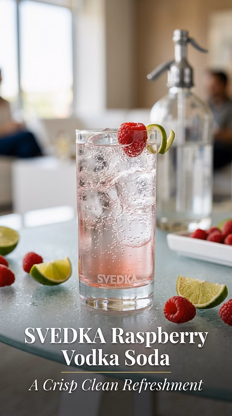 SVEDKA Raspberry Vodka Soda