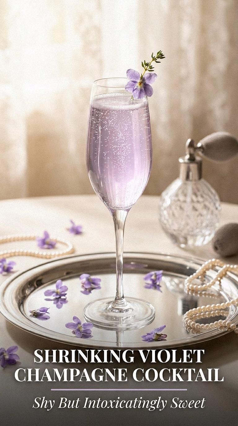 Shrinking Violet Champagne Cocktail