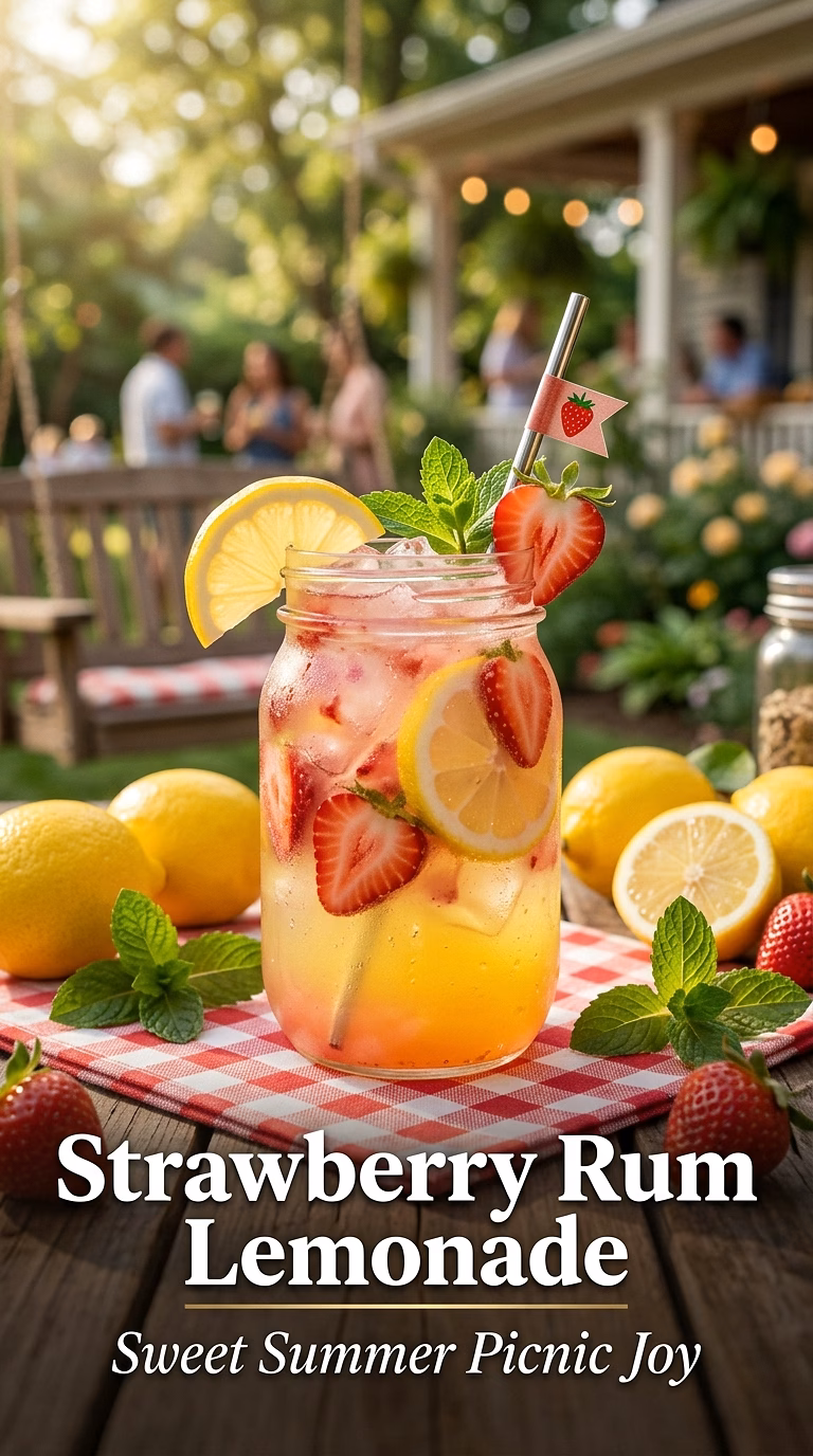 Strawberry Rum Lemonade