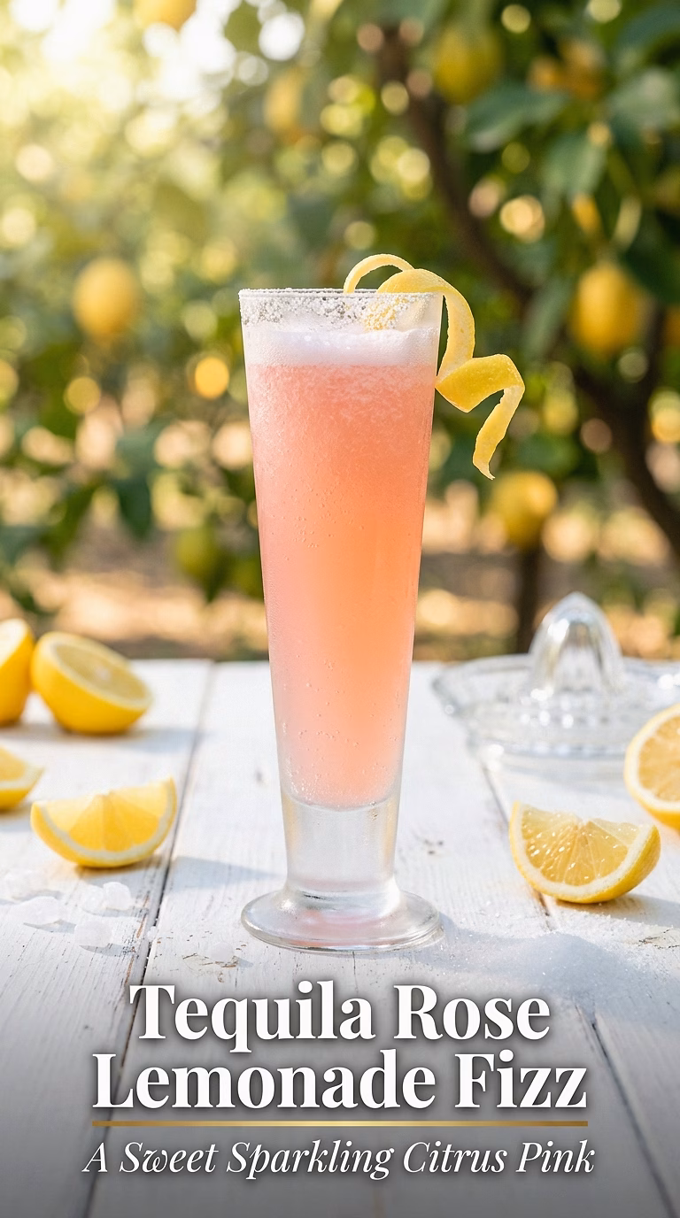 Tequila Rose Lemonade Fizz