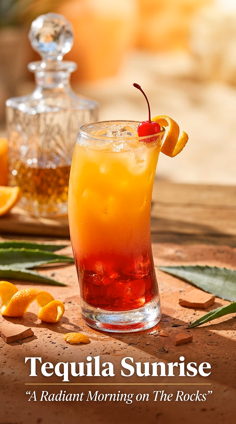 Tequila Sunrise On The Rocks