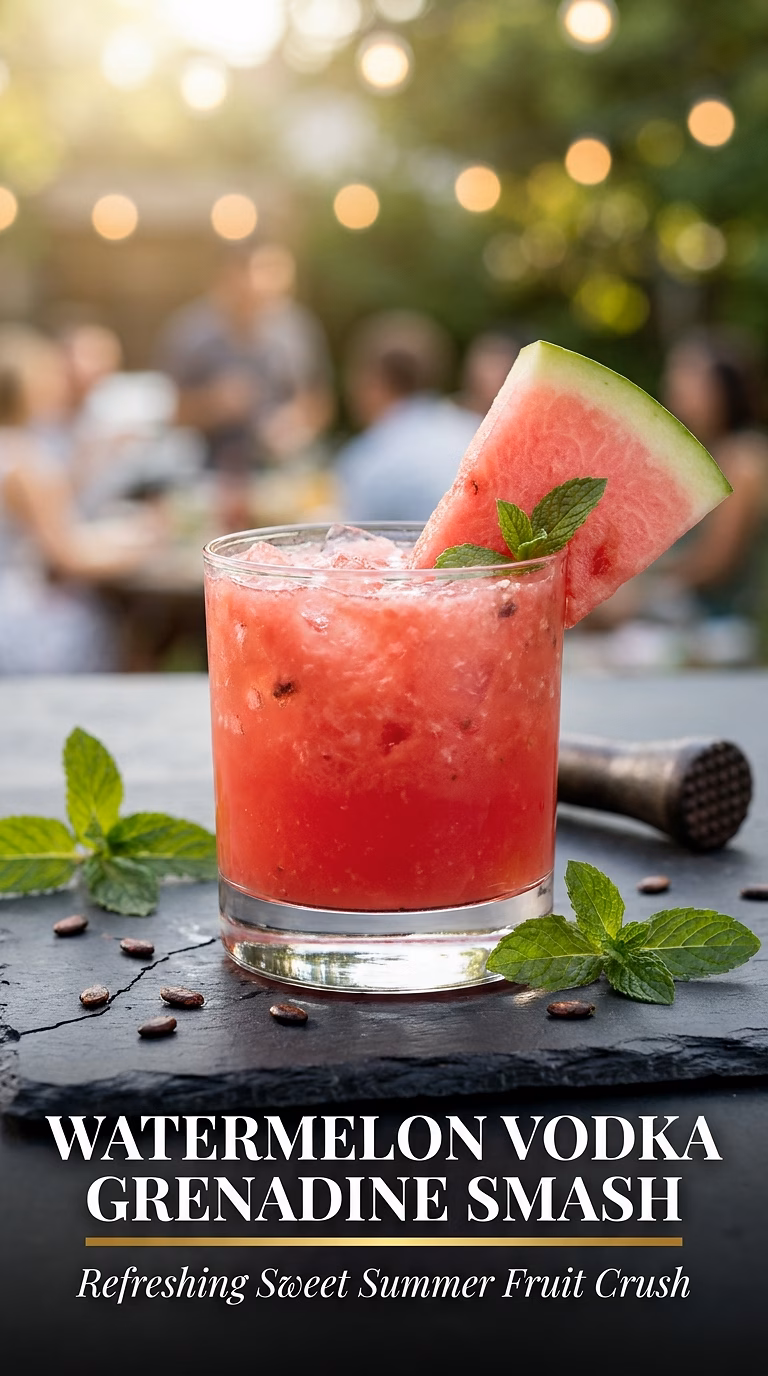 Watermelon Vodka Grenadine Smash