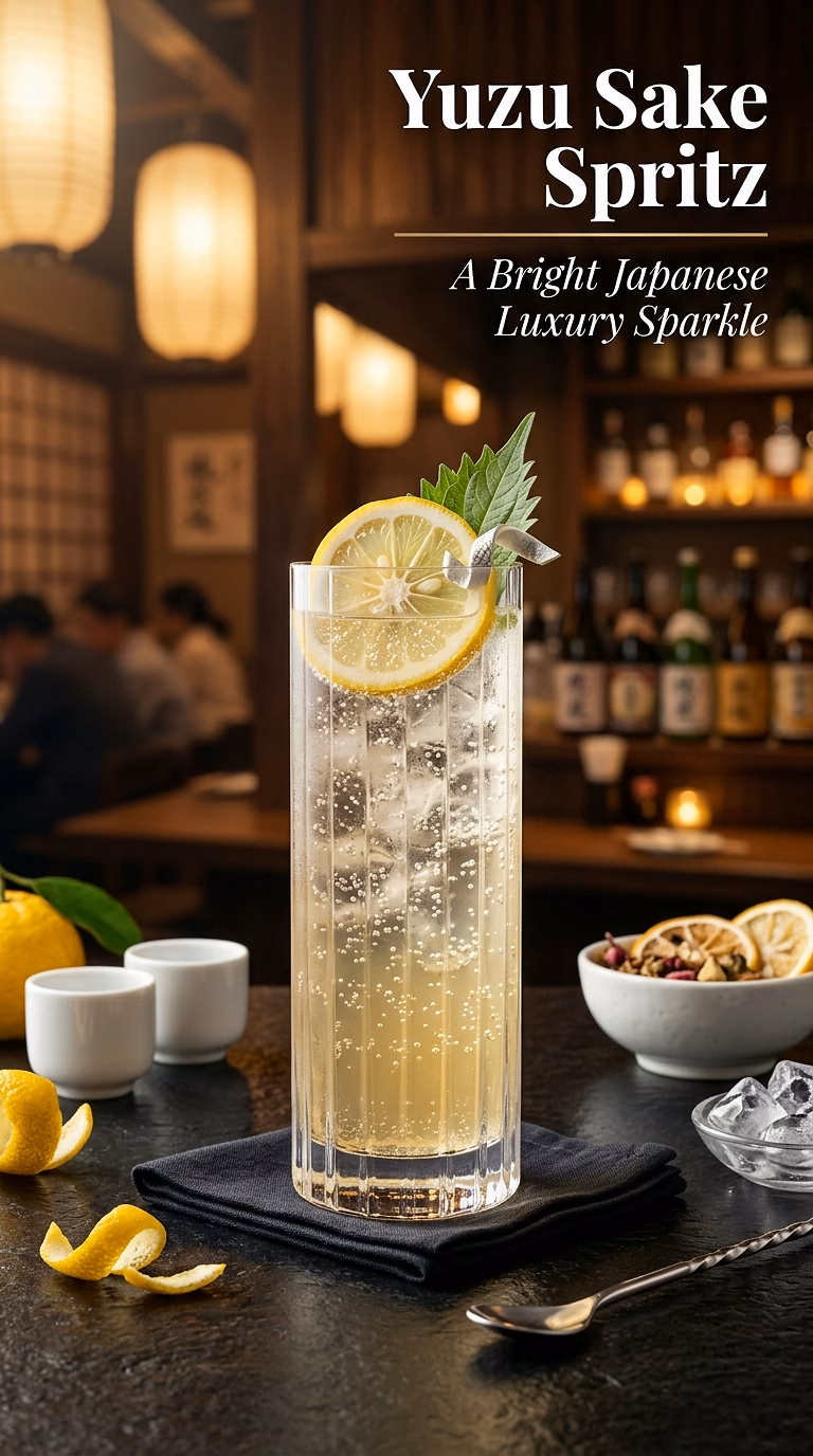 Yuzu Sake Spritz