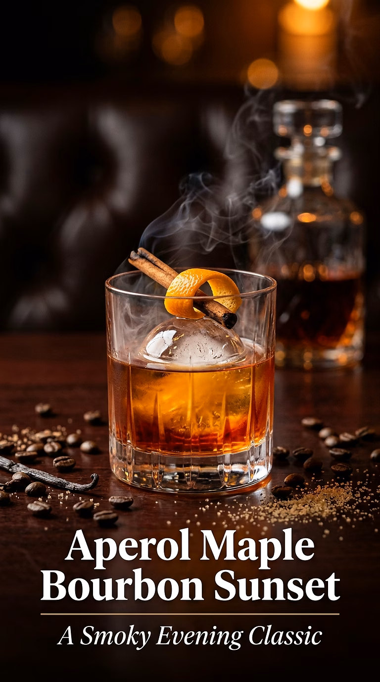 Aperol Maple Bourbon Sunset