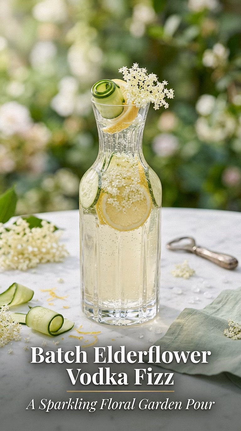 Batch Elderflower Vodka Fizz