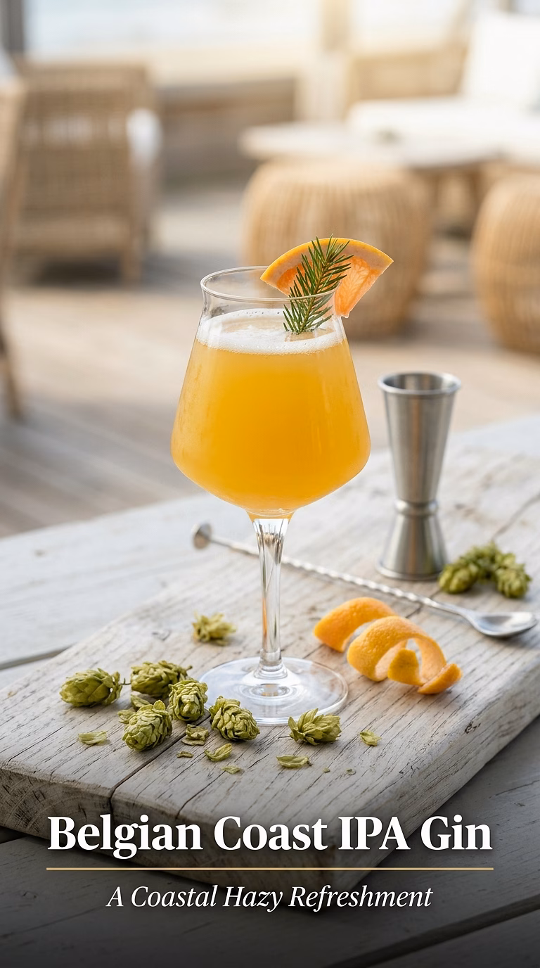 Belgian Coast IPA Gin Cocktail