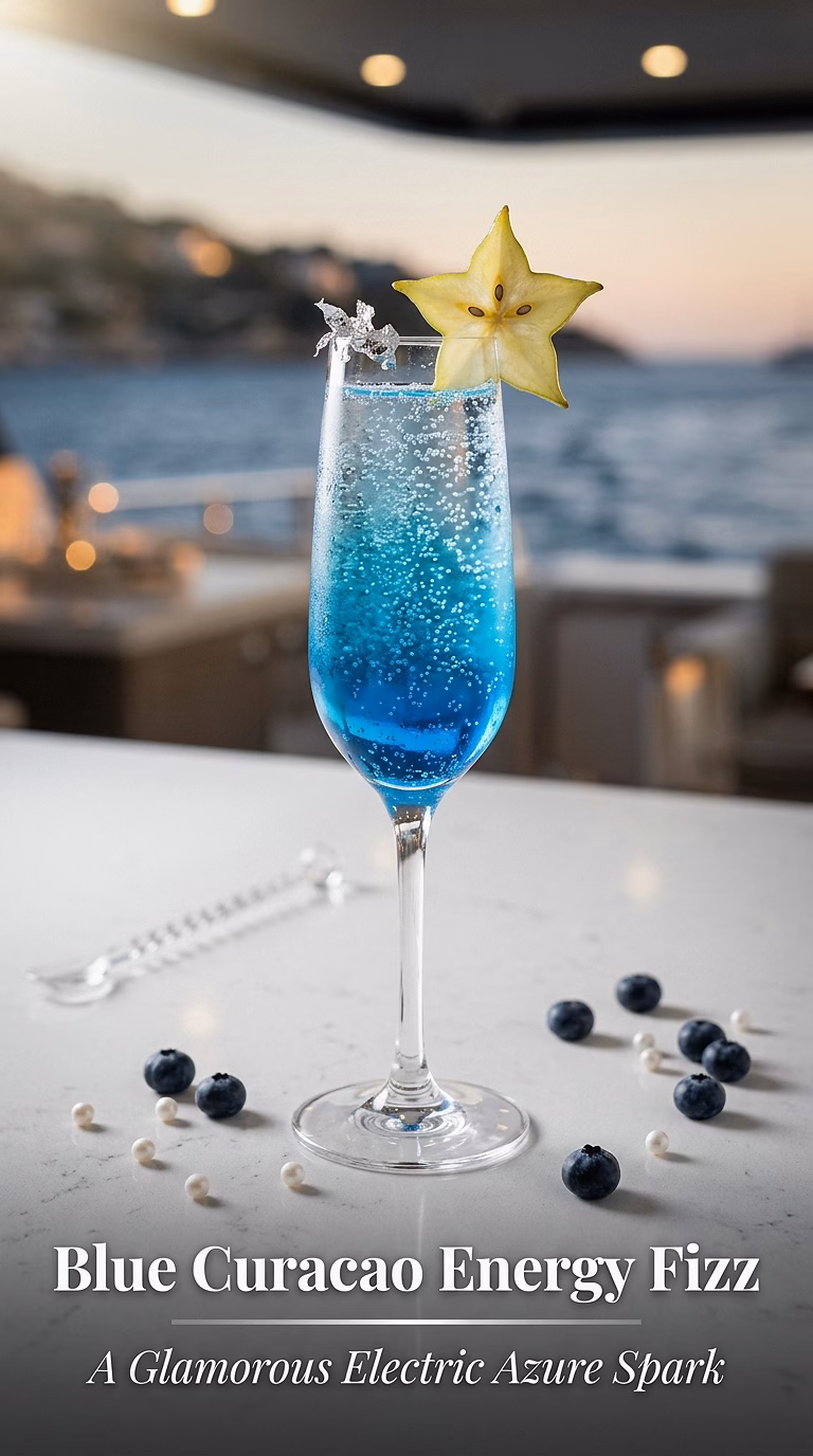 Blue Curacao Energy Fizz