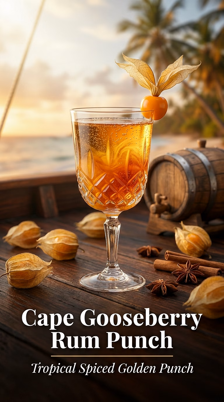 Cape Gooseberry Rum Punch