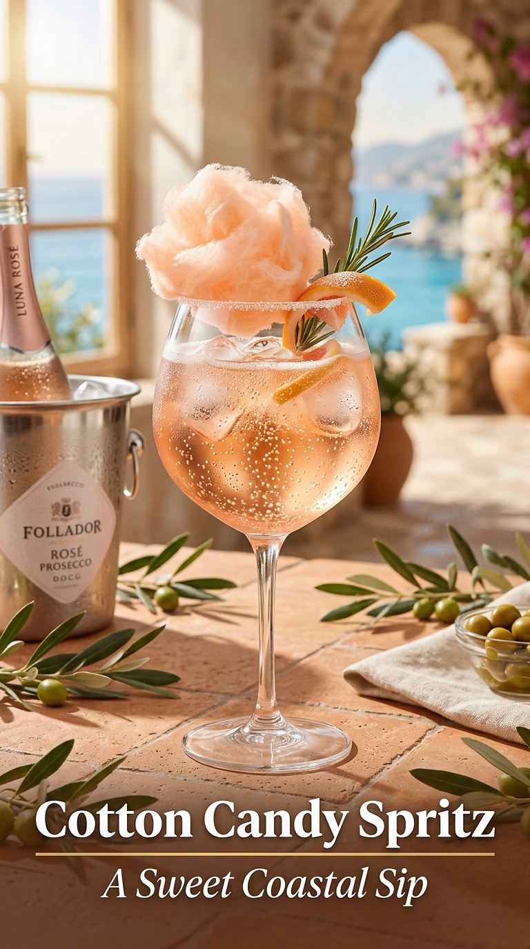 Cotton Candy Rosé Aperol Spritz