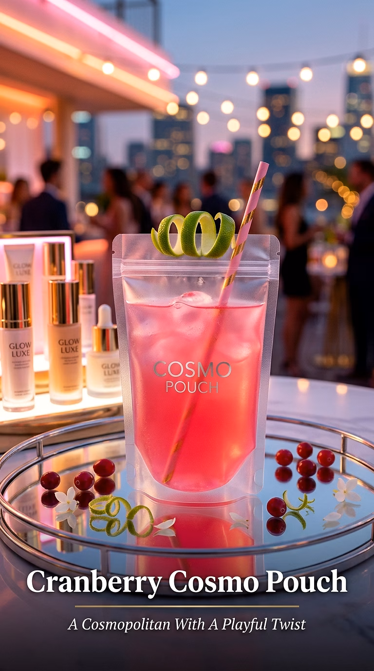 Cranberry Cosmo Pouch