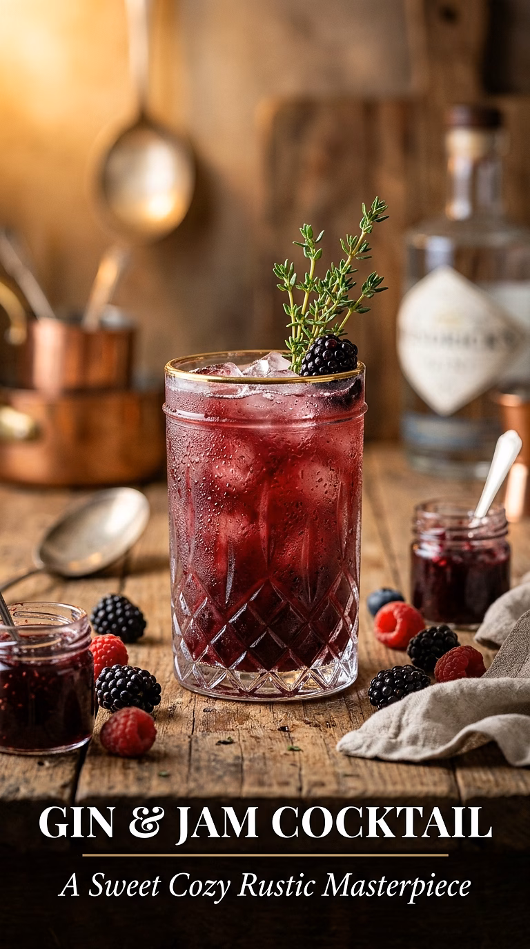 Gin and Jam Cocktail
