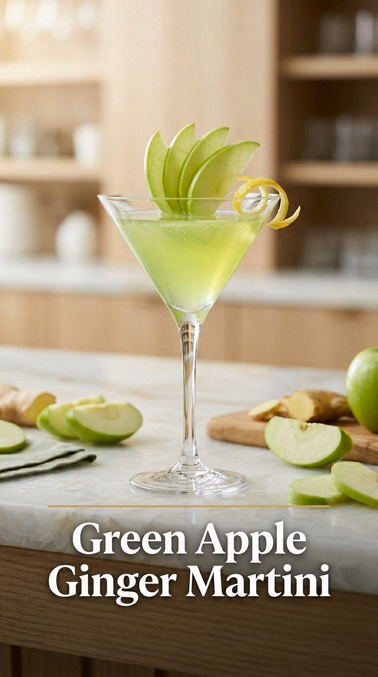 Green Apple Ginger Martini