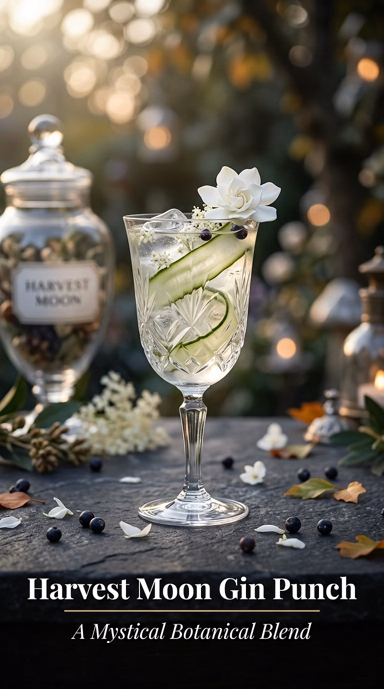 Harvest Moon Gin and Elderflower Punch