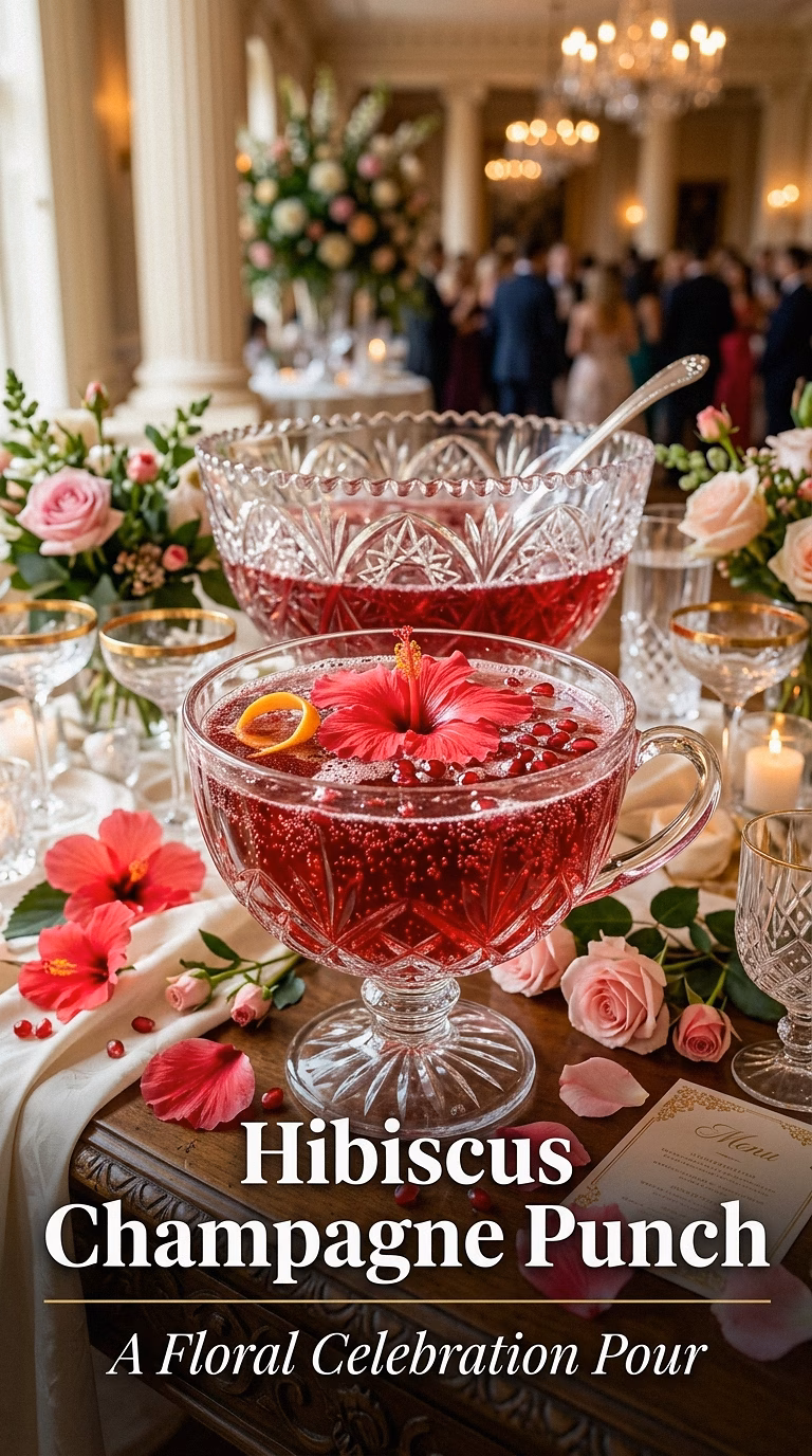 Hibiscus Champagne Punch
