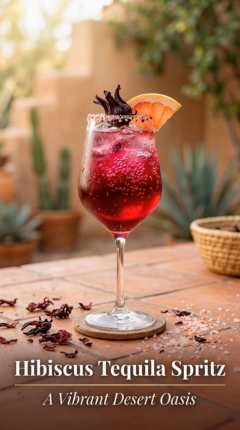 Hibiscus Tequila Spritz