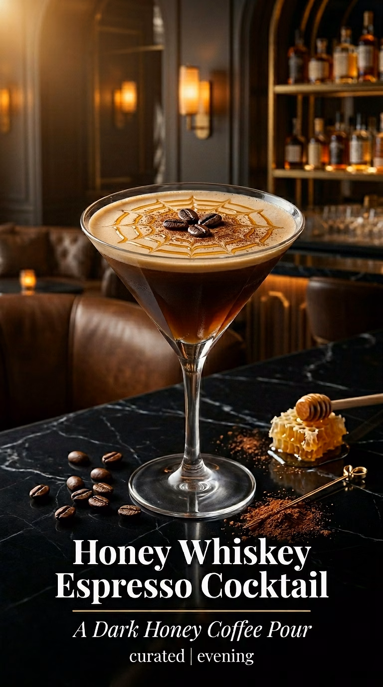 Honey Whiskey Espresso Cocktail