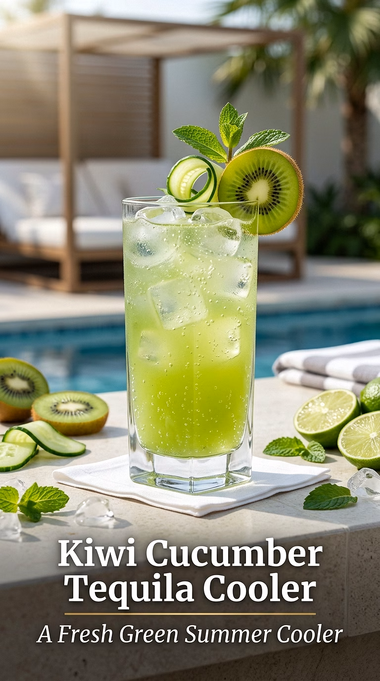 Kiwi Cucumber Tequila Cooler