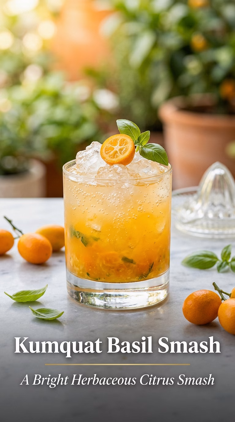 Kumquat Basil Smash