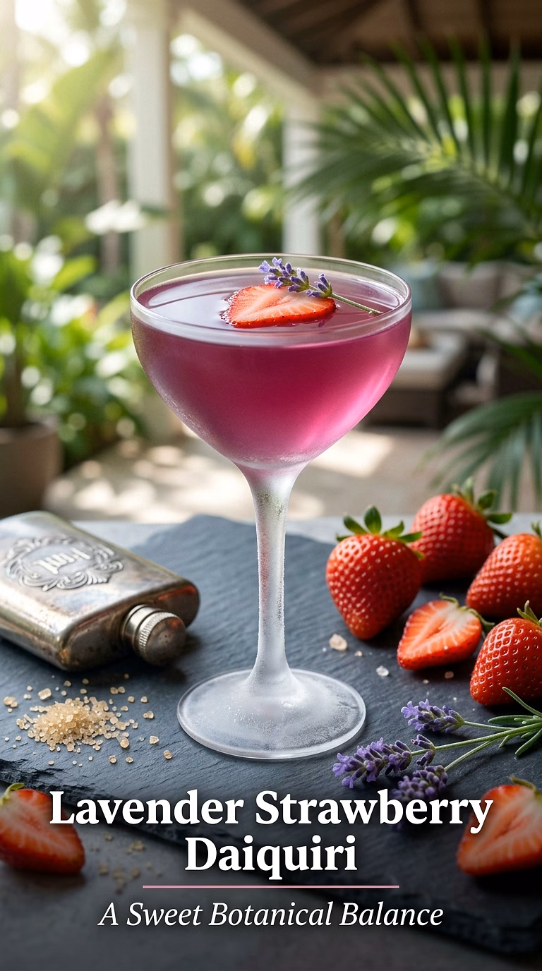Lavender Strawberry Daiquiri