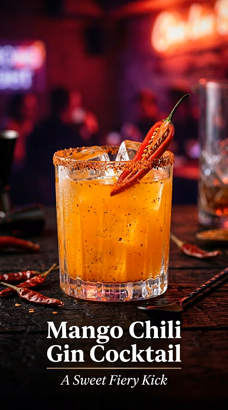 Mango Chili Gin Cocktail