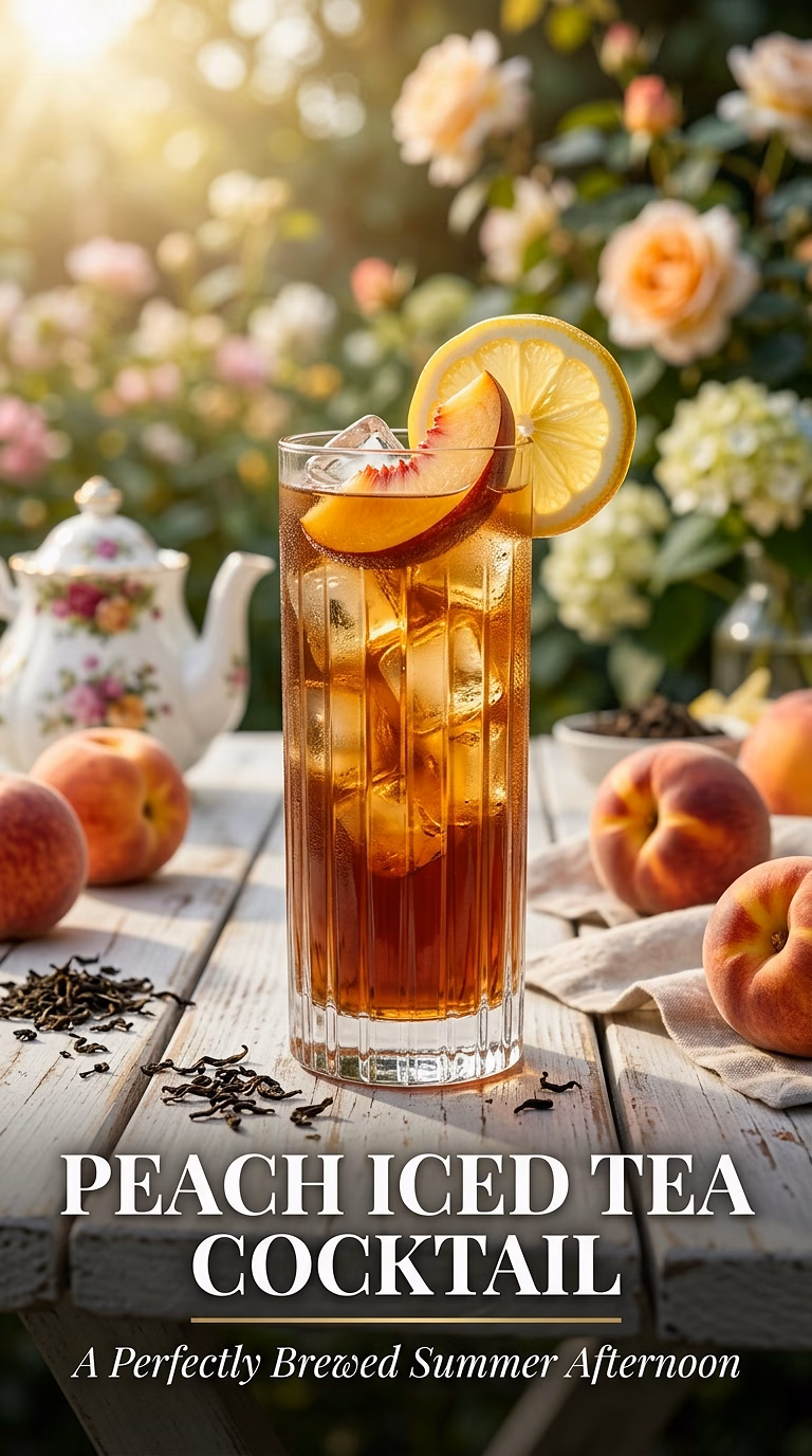 Peach Iced Tea Cocktail