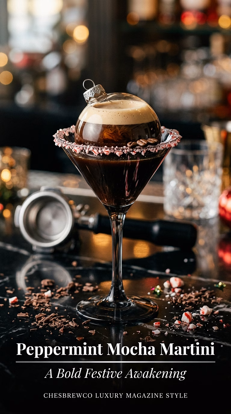 Peppermint Mocha Espresso Martini Ornament