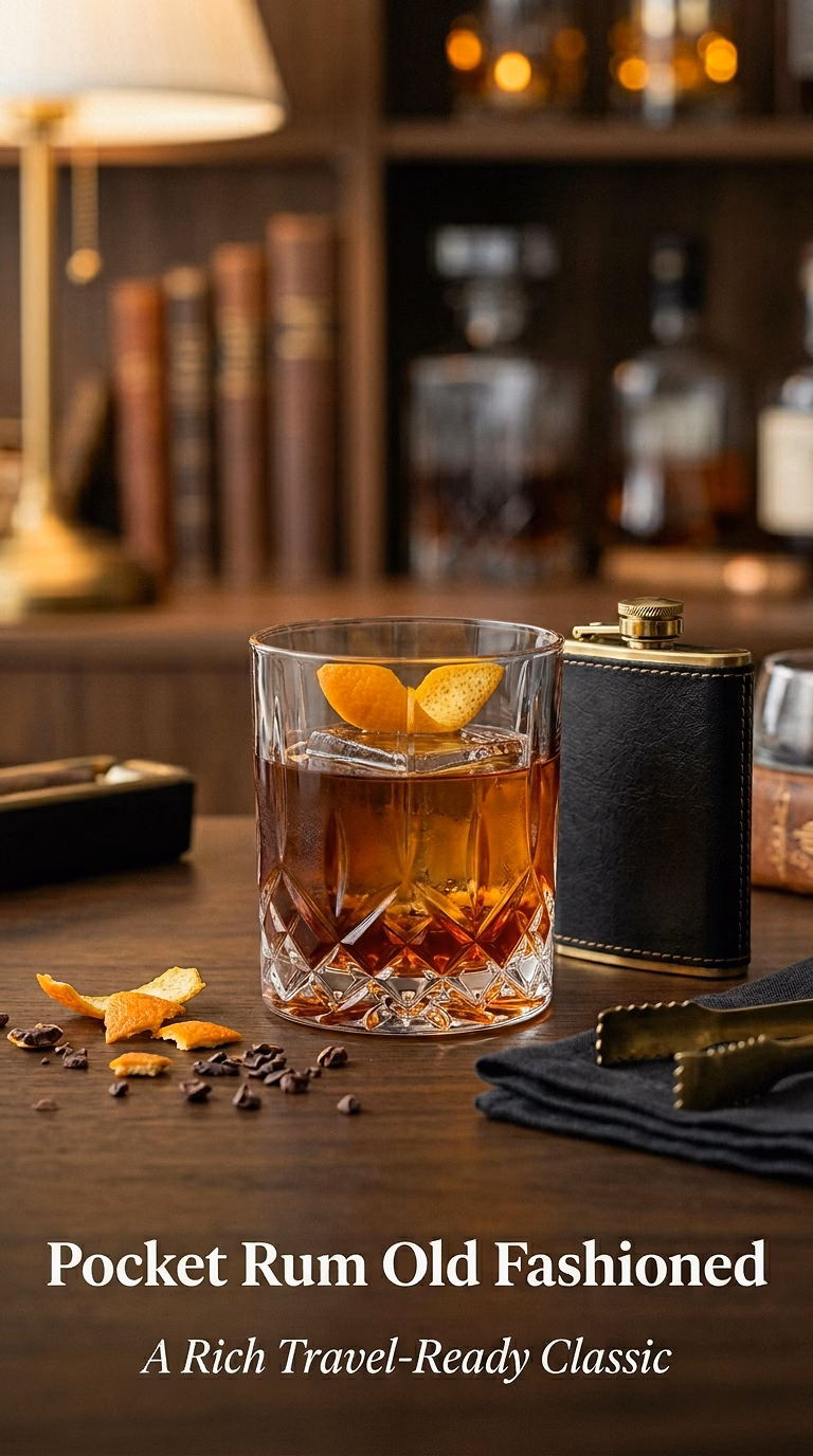 Pocket Rum Old Fashioned