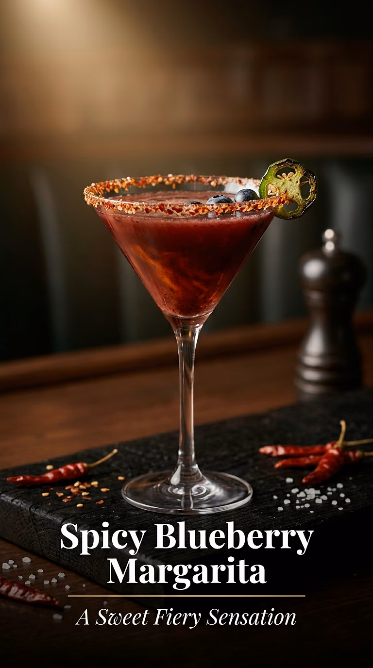 Spicy Blueberry Margarita