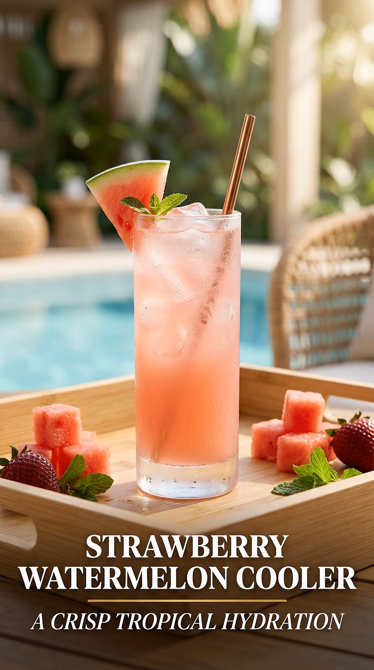 Strawberry Watermelon Tequila Cooler